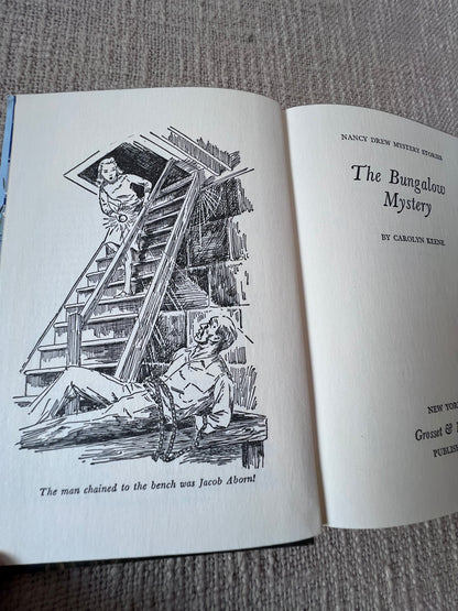 "The Bungalow Mystery" - Vintage 1960 Nancy Drew Mystery #3