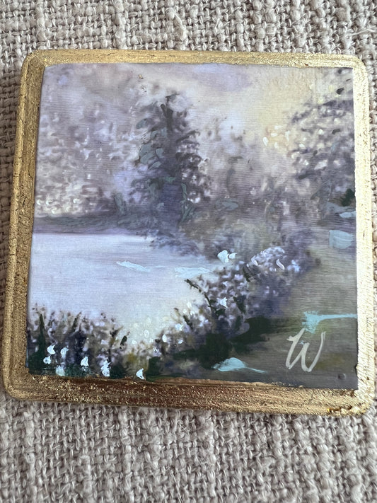 Tennessee Fog - Woodblock Oil Painting