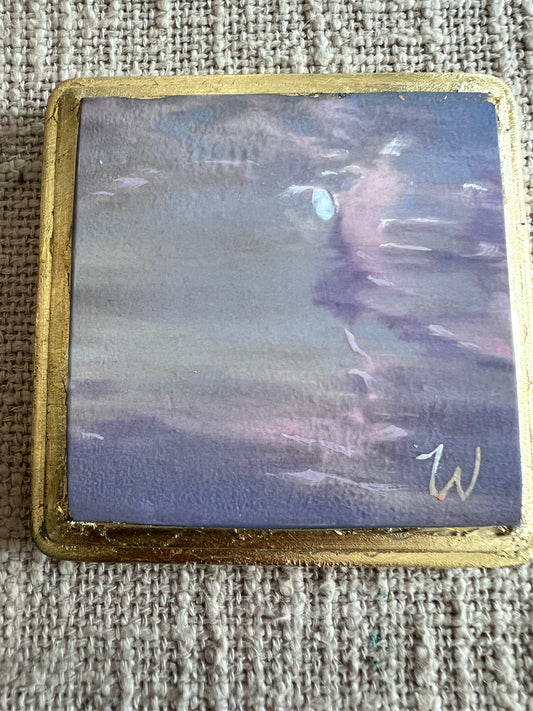Moonrise - Woodblock Oil Painting