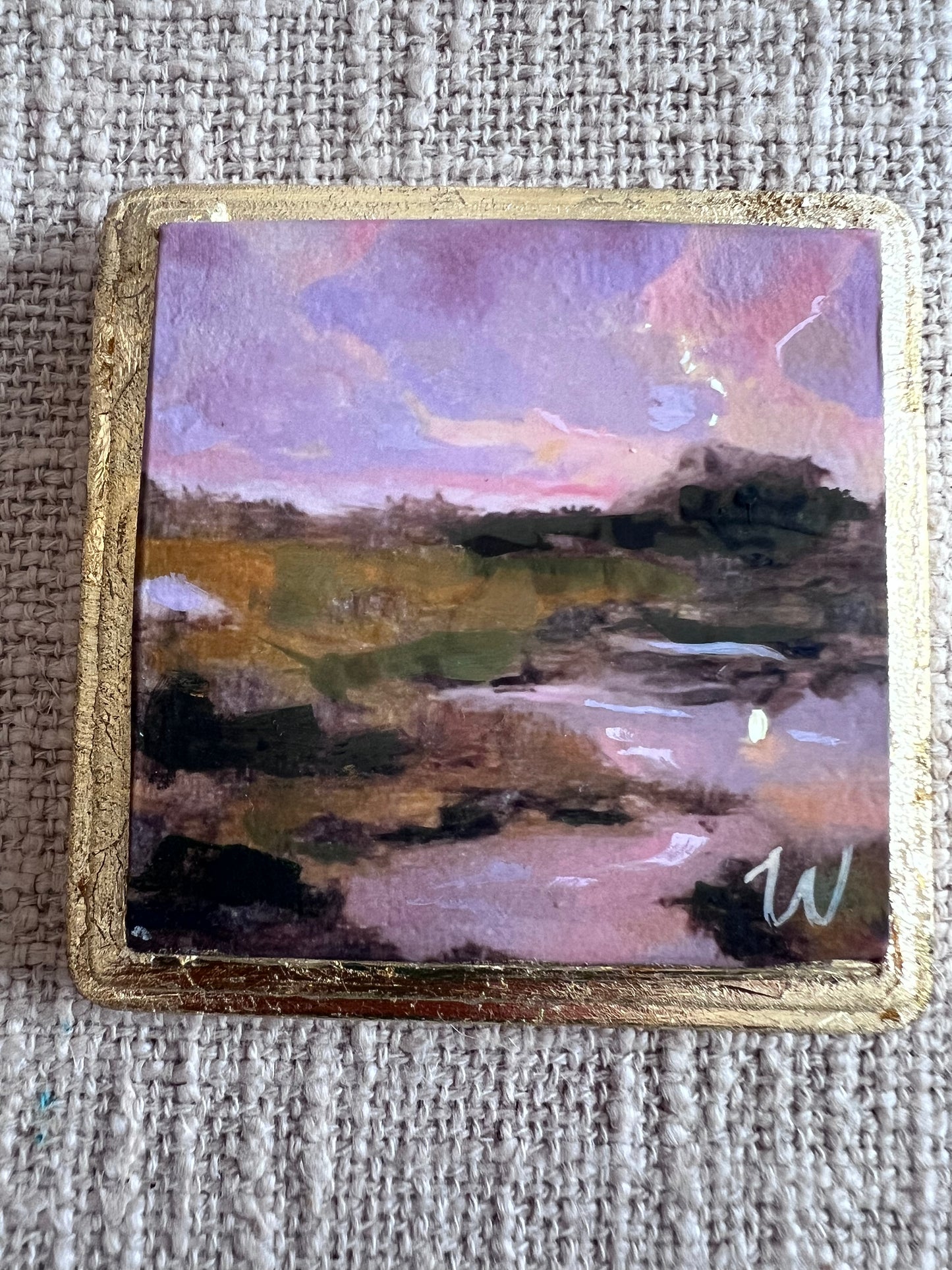 MarshCreek I - Woodblock Oil Painting by Taylor Wiedemann