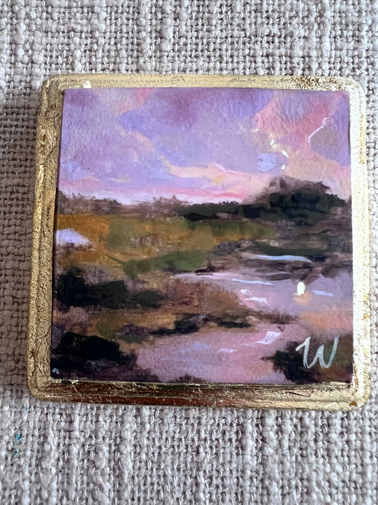 MarshCreek I - Woodblock Oil Painting by Taylor Wiedemann