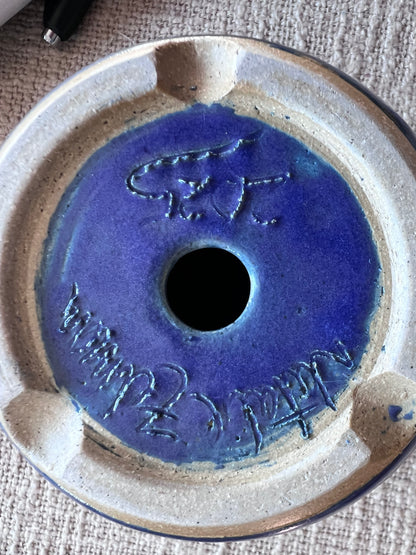 Deep Blue Planter - Handmade by Ceramic Artist Natalie Zelman