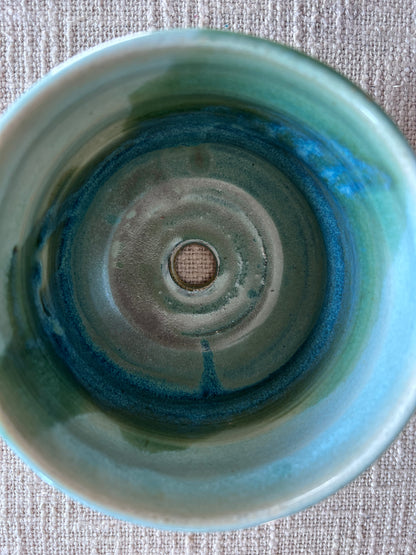 Aquamarine Planter - Handmade by Ceramic Artist Natalie Zelman