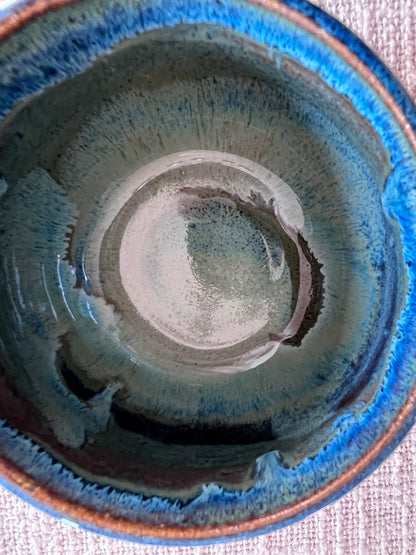 Blue & Brown Mug - Handmade by Ceramic Artist Natalie Zelman
