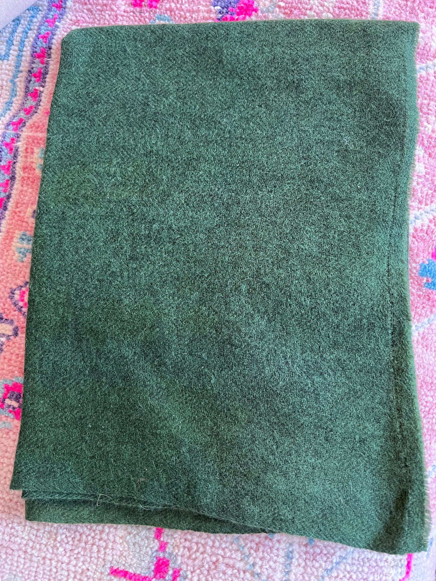 Forest Green Cashmere Scarf - Handloom Faire Trade in Nepal