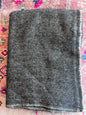 Black Herringbone Cashmere Scarf - Handloom Faire Trade in Nepal