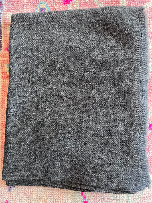 Black Cashmere Scarf - Handloom Faire Trade in Nepal