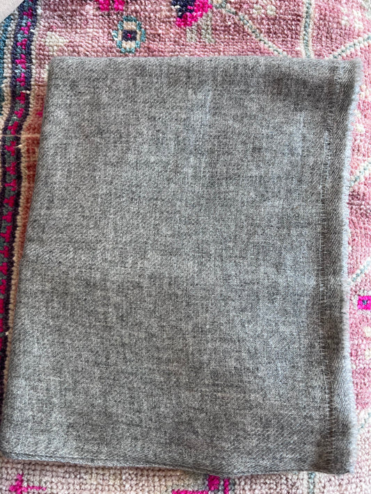 Gray Cashmere Scarf - Handloom Faire Trade in Nepal