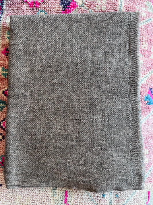 Espresso Cashmere Scarf - Handloom Faire Trade in Nepal