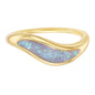 Lab Opal in 18kt Gold Vermeil Ring - Size 7