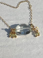The Anne - Oval Green Amethyst & Peridot Gemstone Necklace