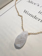 The Molly Sharol - Moonstone Teardrop Pendant & 14K Gold Filled Necklace