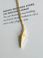 Golden Arrowhead Charm Necklace