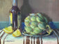 Artichoke Still Life - Original Painting by Susan Anderson