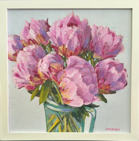 More Peonies - Original Painting by Susan Anderson