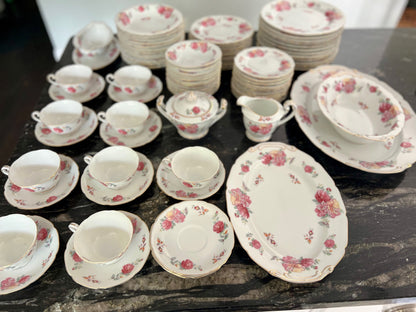 Aladdin Fine China “Fiesta” – Occupied Japan Dinnerware Set – 86-Piece Set