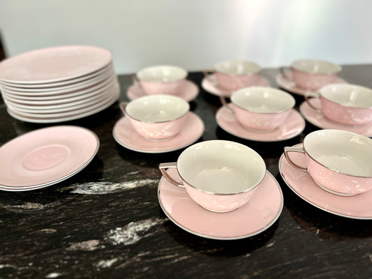 Baby Pink “Parisienne” China by Royal Jackson - 28 Piece Set