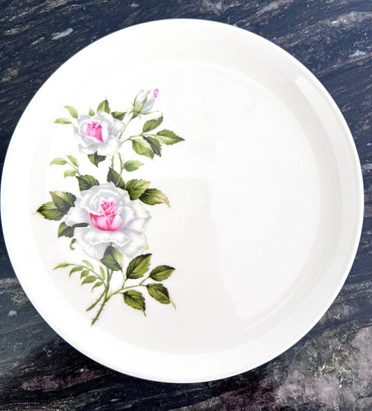 Salad Plate - Vintage "Dinner Rose" Crooksville Dinnerware