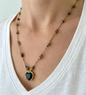 Petit Cœur Green Heart Necklace