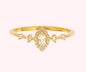White Topaz Harlow Ring - Size 8