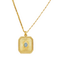 Lab Opal Sunburst 18K Brazilian Gold-Filled Chain Necklace