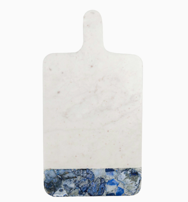 Blue Agate & Marble Long Serving Board
