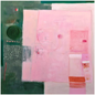 Green & Pink Abstract Giclée 40" x 40" Fine Art Print by Spain-based artist Victoria Gonzalez Colotta
