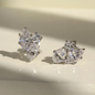 Moissanite Cluster Earrings