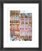 Paris Boulangerie Watercolor Giclée Framed Fine Art Print by Pascale Berkowitz