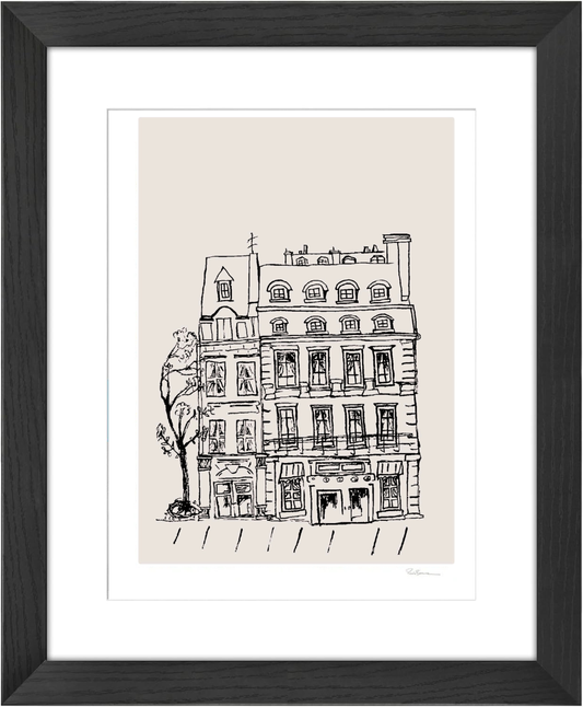 Parisian Building Giclée Framed Fine Art Print by Pascale Berkowitz