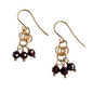 Garnet & 14kt Gold Fill Drop Earrings
