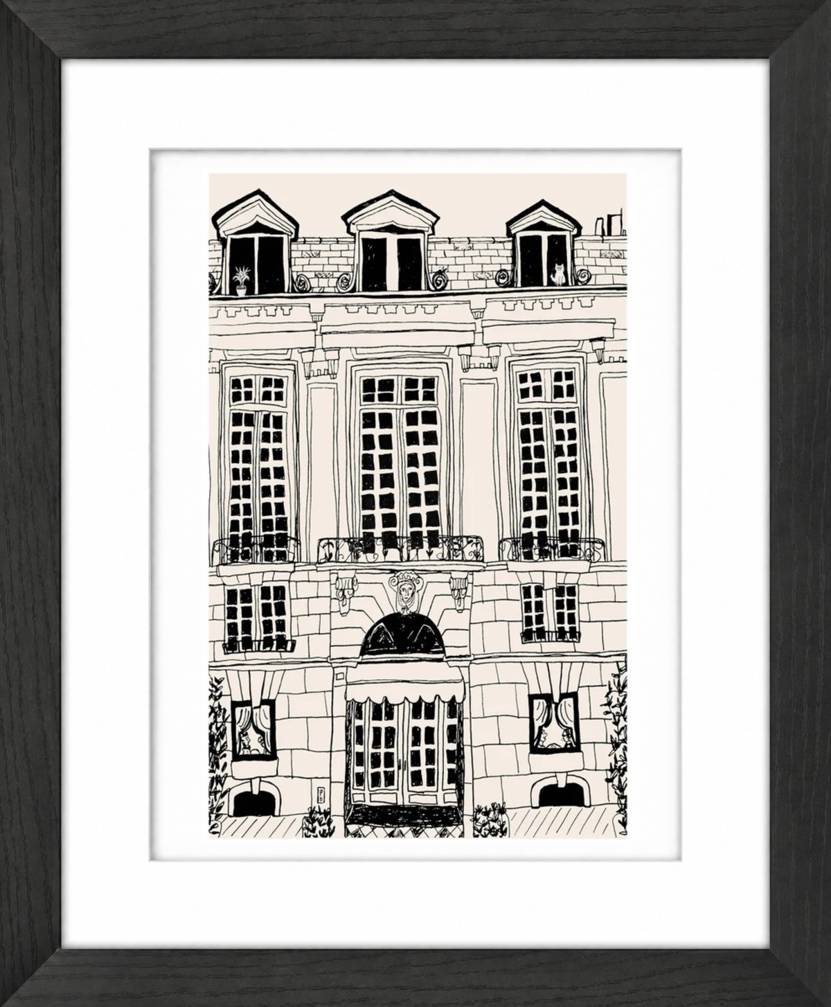 Paris Hotel Giclée Framed Fine Art Print by Pascale Berkowitz