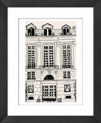 Paris Hotel Giclée Framed Fine Art Print by Pascale Berkowitz