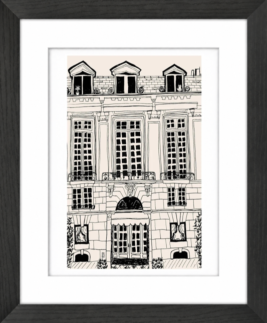 Paris Hotel Giclée Framed Fine Art Print by Pascale Berkowitz