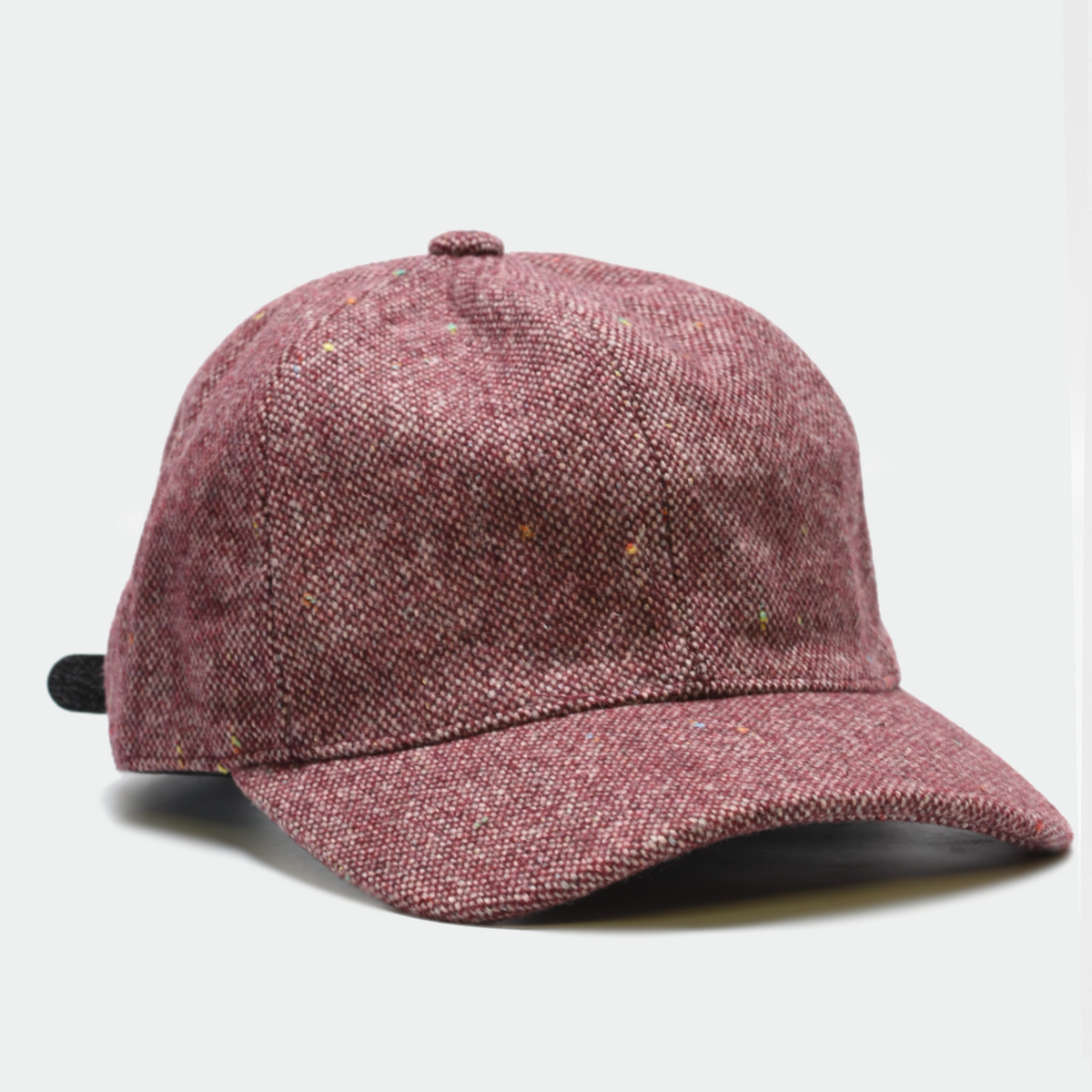 Speckled Red Wine Wool Baseball Hat