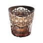 Espresso Hand Cut Gatsby Rocks Glass