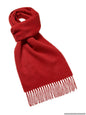 Scarlet Red Merino Wool Scarf - Made in England