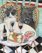 Paris Cafe Cats Greeting Card