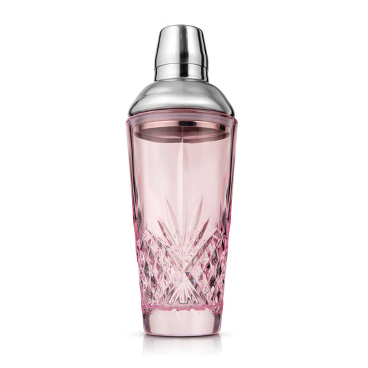 Blush Cut Crystal Cocktail Shaker