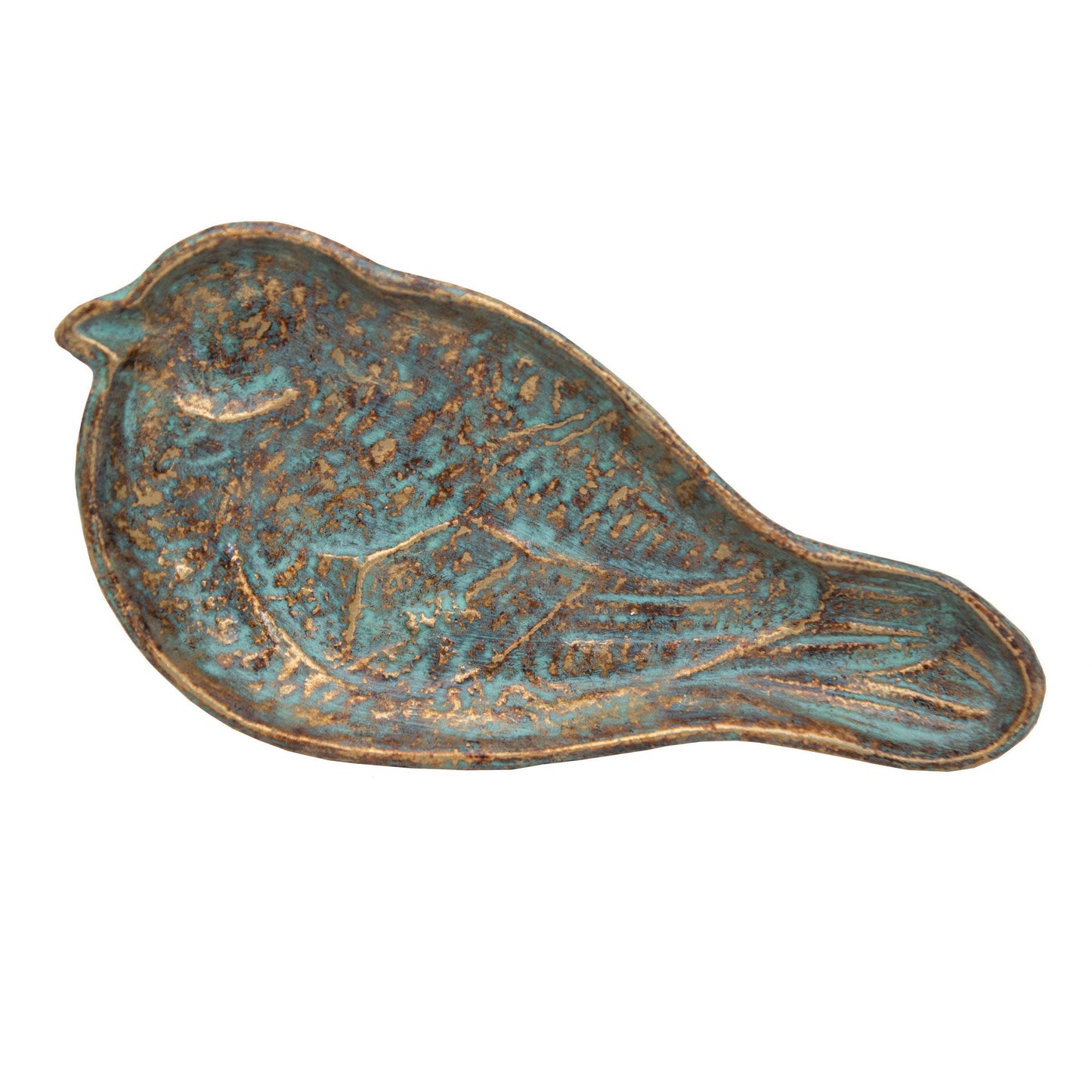 Patinaed Cast Iron Bird Tray