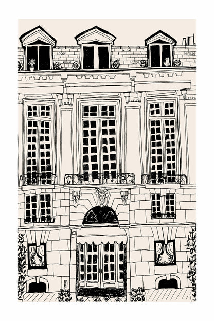 Paris Hotel Giclée Framed Fine Art Print by Pascale Berkowitz