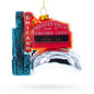 Chicago Travel Attractions Glass Ornament