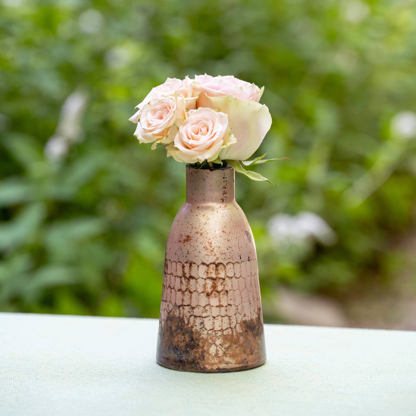Hand-Blown Mercury Glass Vase I