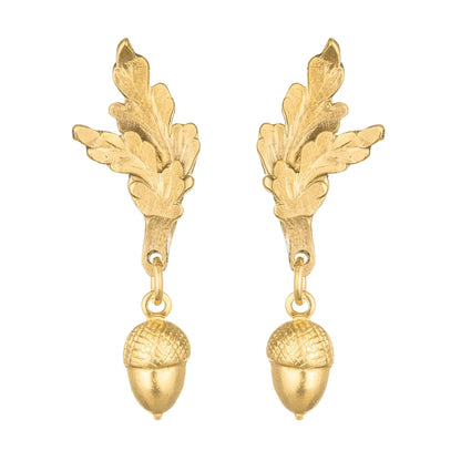 Acorn Brass Earrings