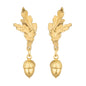 Acorn Brass Earrings