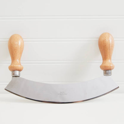 Traditional Italian Mezzaluna Large Chopper