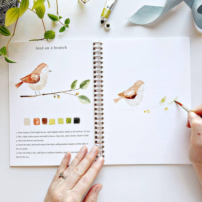 Animals Watercolor Workbook by Watercolor Artist Emily Lex