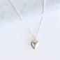 Puffy Heart Sterling Silver Necklace