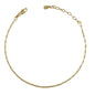 18k Gold Filled Figaro Chain Anklet