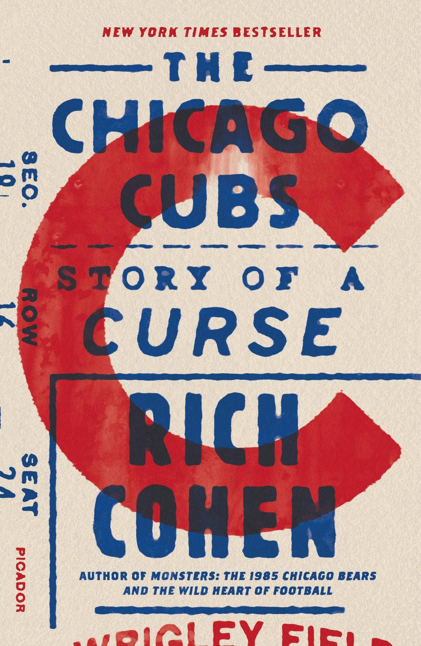 "Chicago Cubs: Story Of A Curse" by Rich Cohen- Paperback